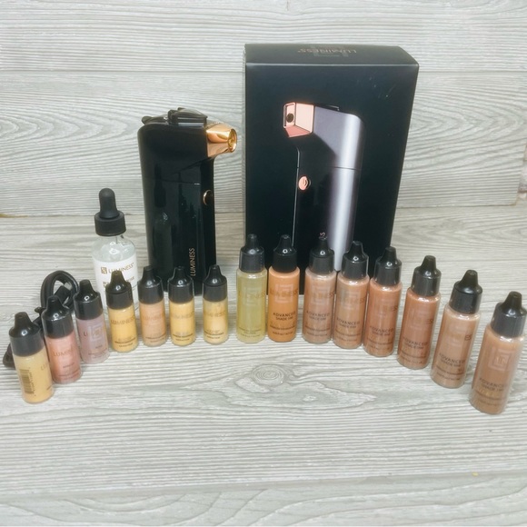 Luminess Breeze Black Portable Rechargeable Cordless Airbrush System with makeup - Picture 1 of 9